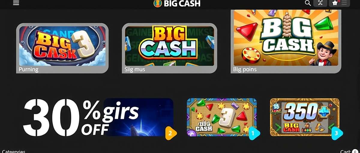 Big Cash Future Plans in India Big Cash future gaming concepts showing new features and game categories